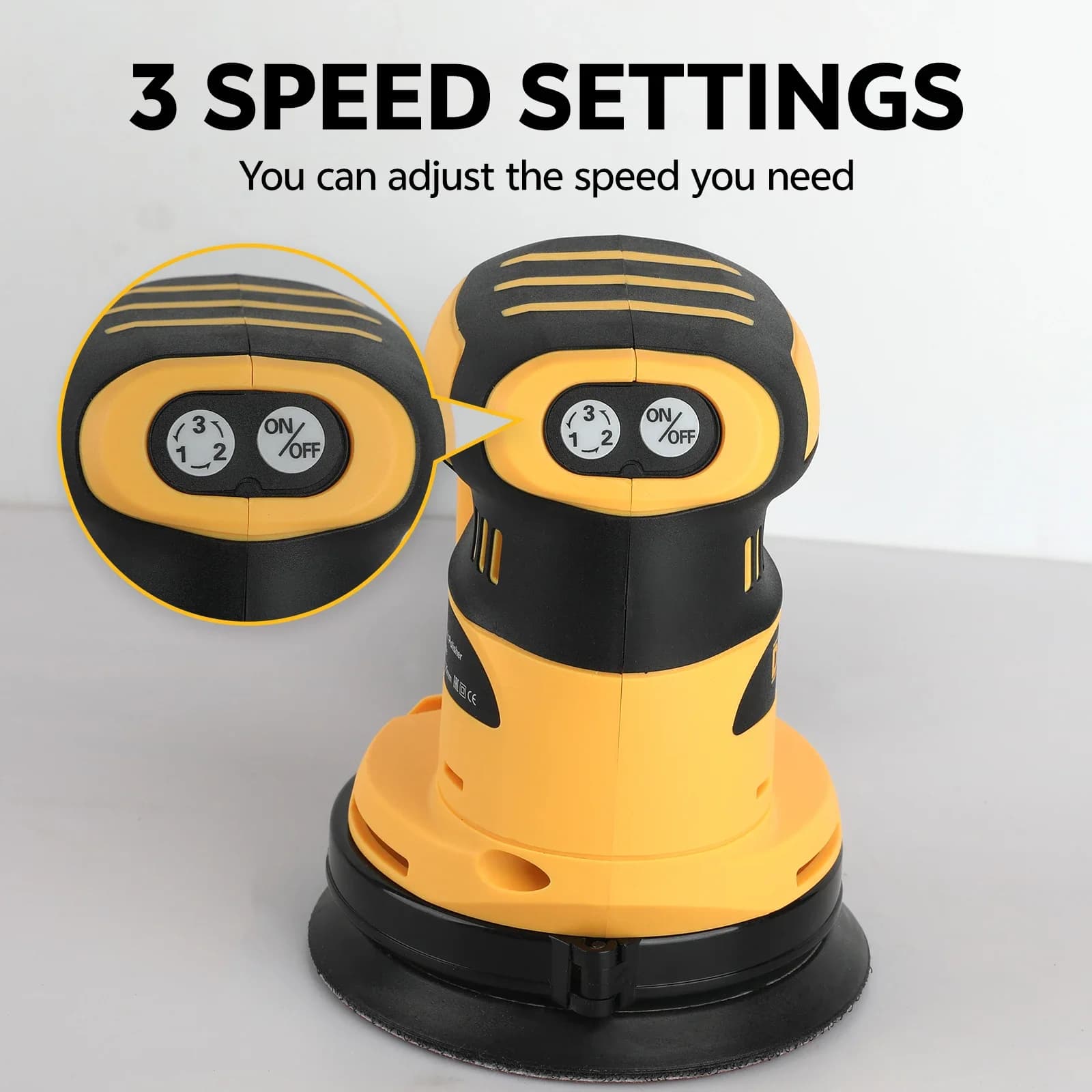 DeWalt Cordless Polisher | XR Lithium-Ion | 3-Speed Adjustable | Lightweight & Ergonomic - Thumbnail 5