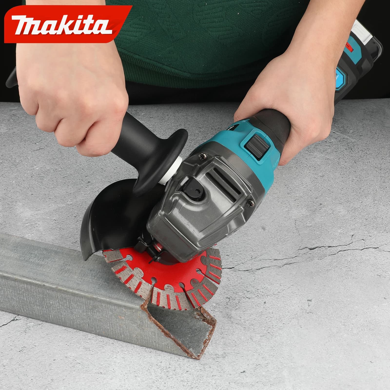 Makita GA035G Brushless Angle Grinder | High-Power Cutting & Grinding | Professional Cordless Tool - Thumbnail 2