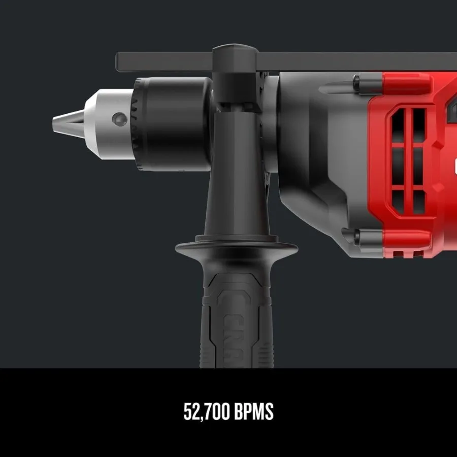 Heavy-Duty 7 Amp Hammer Drill | Professional-Grade 1/2-Inch Chuck for Concrete & Masonry - Thumbnail 4