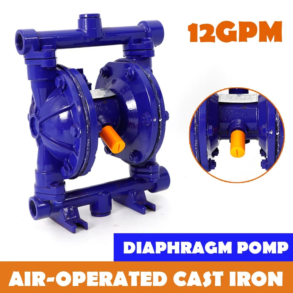 Air-Operated Diaphragm Pump | 1/2-Inch Port | Chemical & Fluid Transfer - Thumbnail 2