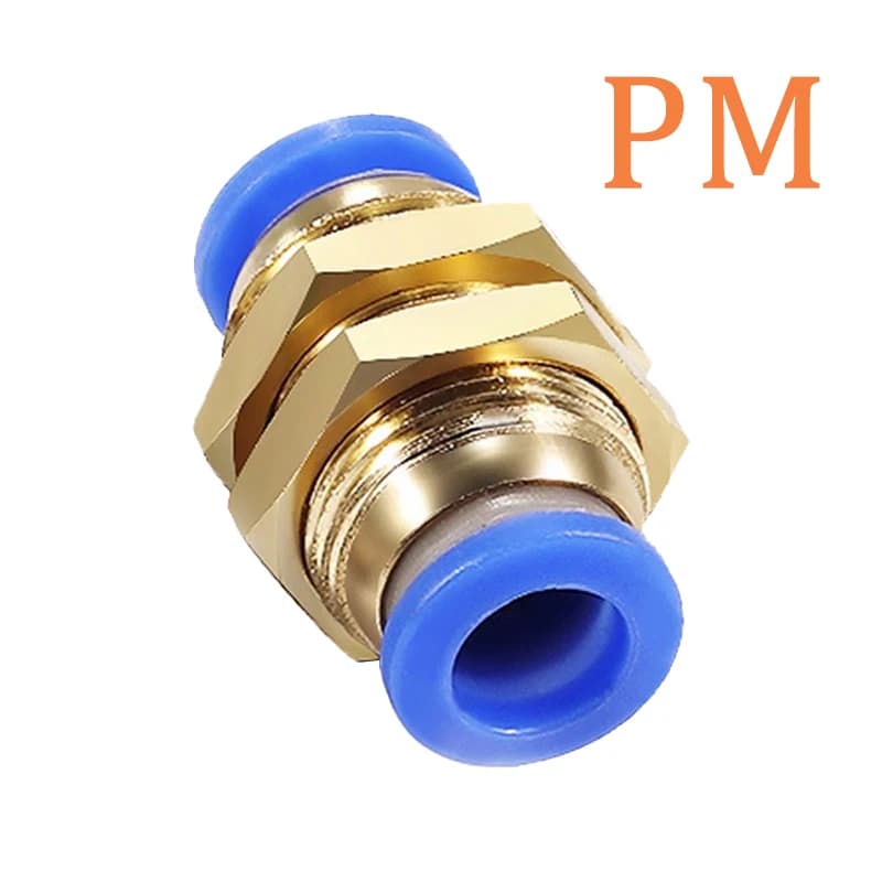 Pneumatic Quick-Connect Fittings Kit | 5-Piece Set | 4mm to 16mm for PE/PU Air Hose - Thumbnail 4
