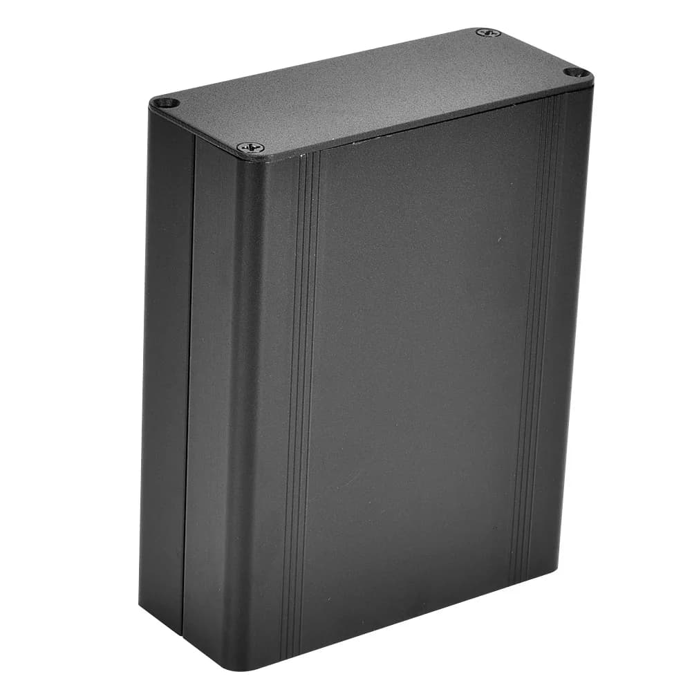 Aluminum Project Enclosure | Sandblasted Black Finish | Electronic Case - Thumbnail 6