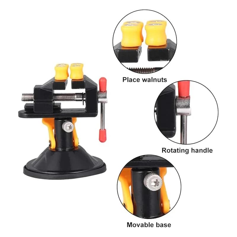 Bench Vice | 360° Rotating Head | For Engraving & Drilling - Thumbnail 2