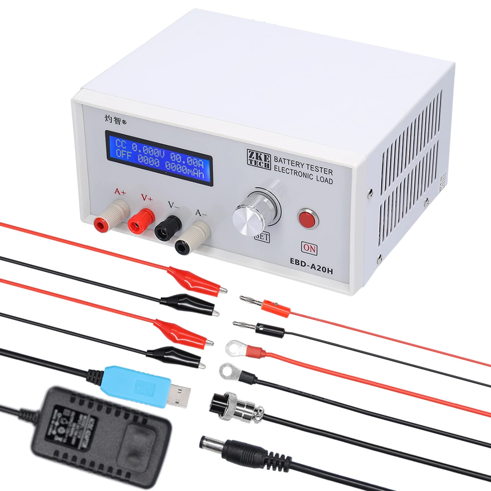 Battery Analyzer & DC Load Tester | EBD-A20H | 30V 20A 200W | PC Software Control - Thumbnail 2