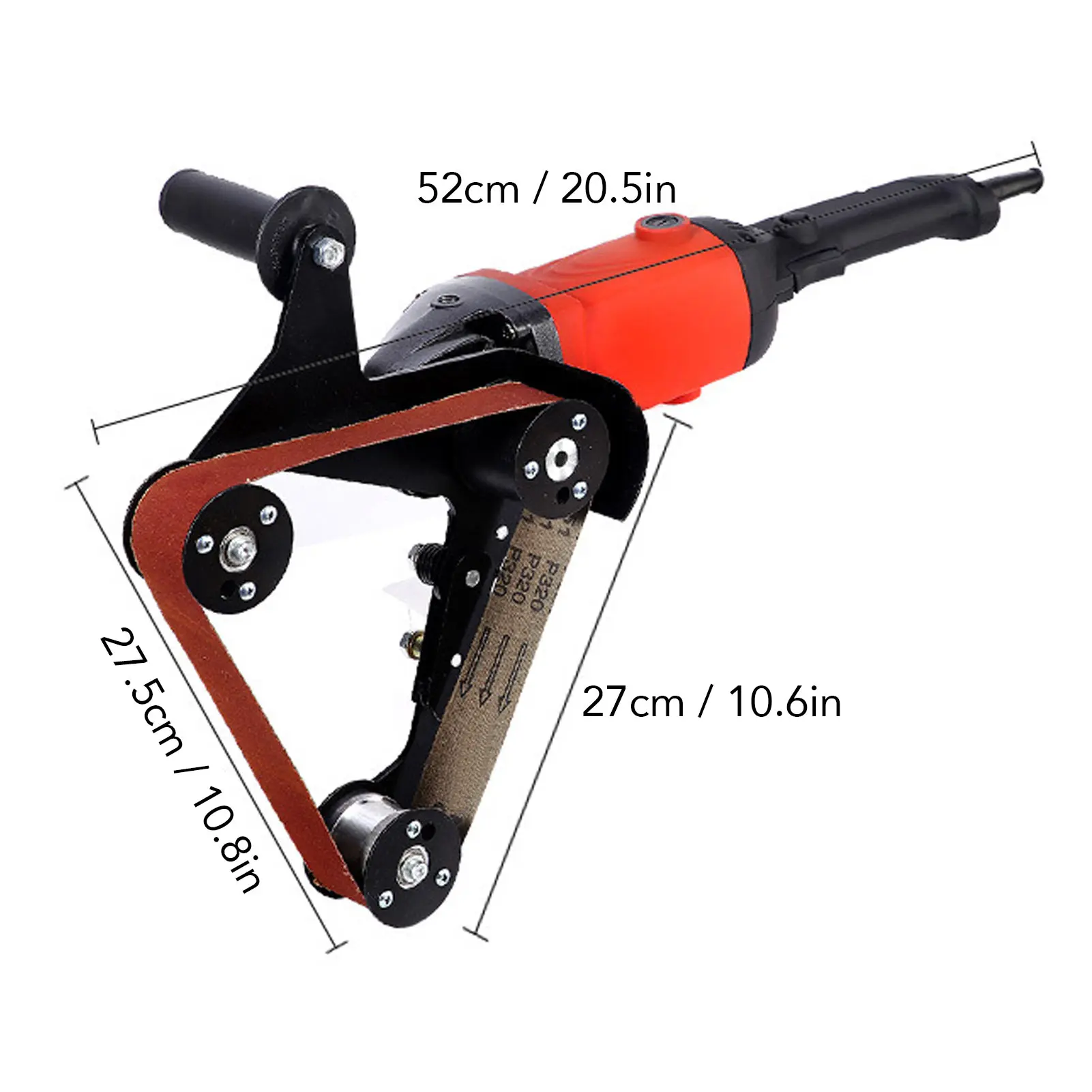 Mini Belt Sander | Precision Tube & Pipe Polisher | Compact DIY Grinding Tool - Thumbnail 2