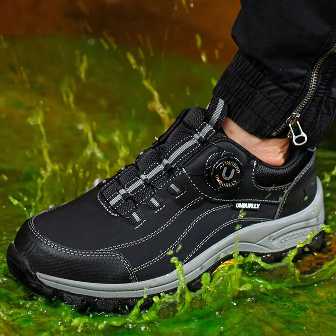 Safety Shoes | Breathable Steel Toe Work Boots | Puncture & Smash Resistant for Outdoor Workshop - Thumbnail 5