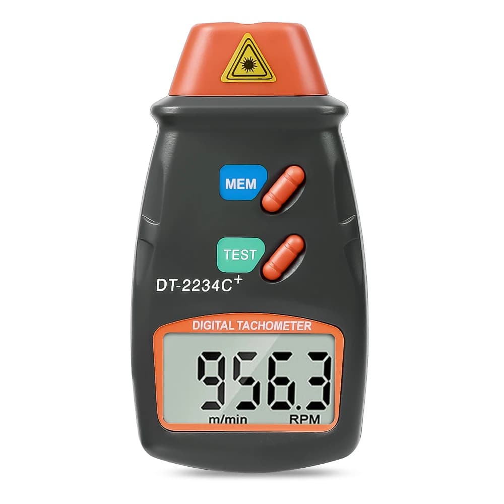 Digital Laser Tachometer | Non-Contact RPM Meter | 2.5-99,999 RPM Range - Image 1