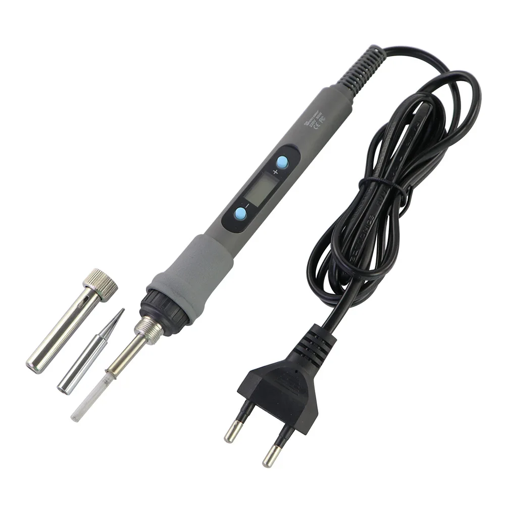 Adjustable Temperature Electric Soldering Iron 220V 110V 60W 80W Welding Solder Rework Station Heat Pencil Tips Repair Tools - Thumbnail 4
