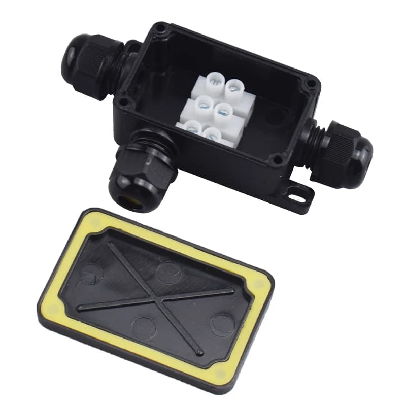 IP66 Waterproof Electrical Junction Box | 3-Way Terminal Connector for Outdoor LED Lighting - Thumbnail 3