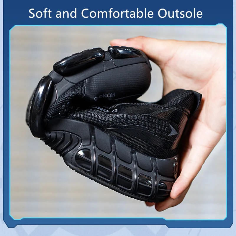 Toe Work Sneakers | Anti-Puncture Safety Shoes | Men's Lightweight Protective Footwear - Thumbnail 6