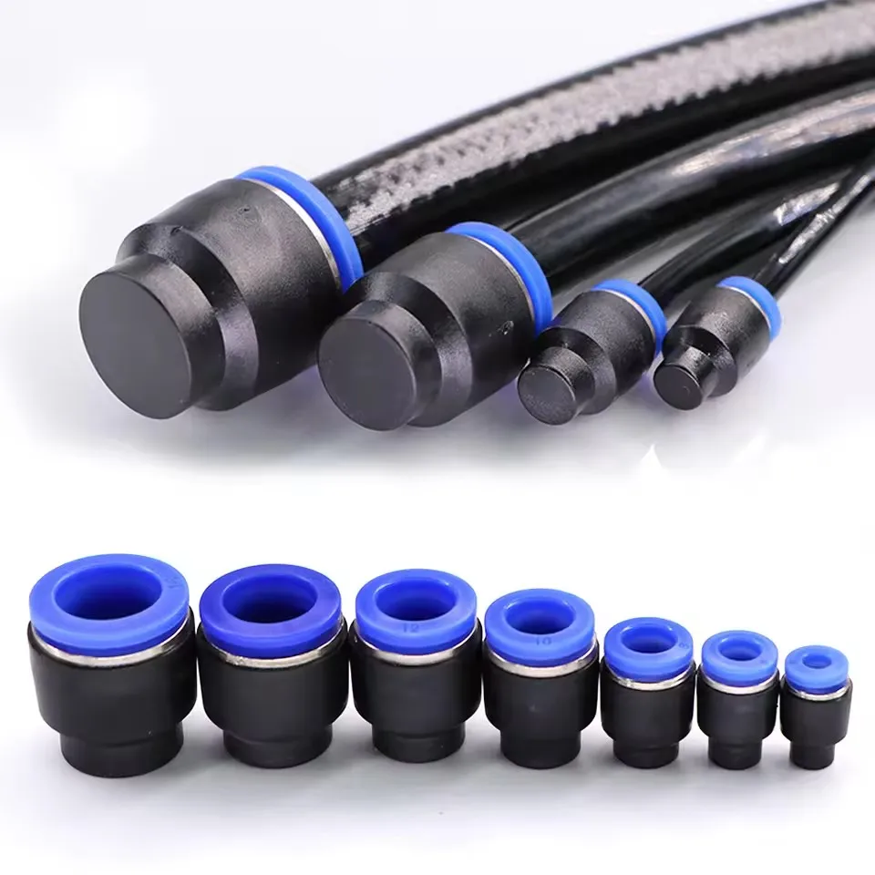 Quick-Connect Air Hose Fittings | 5-Piece Kit | 4mm to 16mm Sealed Connectors - Thumbnail 2