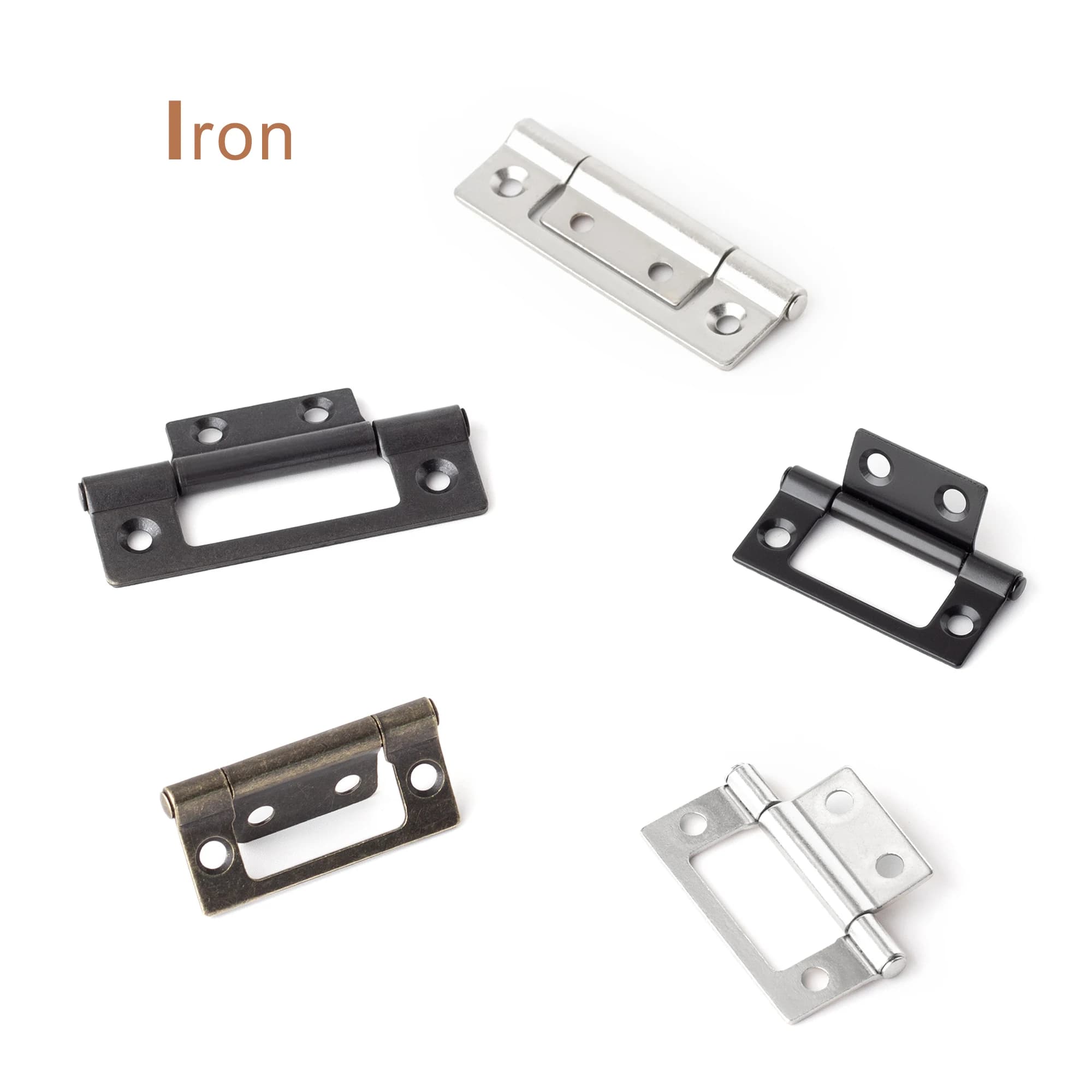 360 Degree Flat Metal Hinges | 2-Pack for Cabinet Doors & Windows | Furniture Hardware - Thumbnail 6