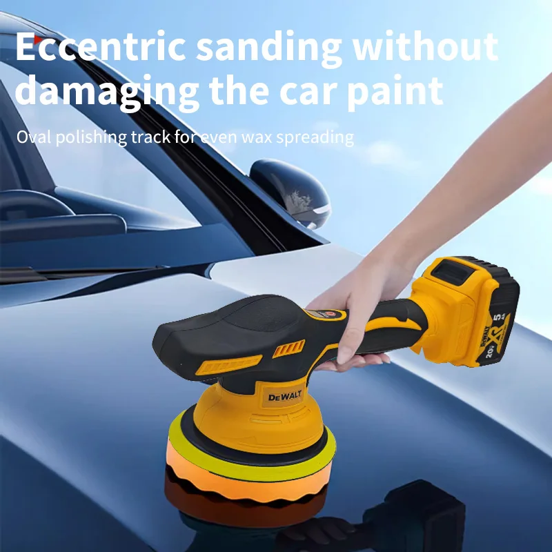 DeWalt 20V MAX Cordless Polisher | 8-Speed Digital Control | Professional-Grade Car Detailing Tool - Thumbnail 2
