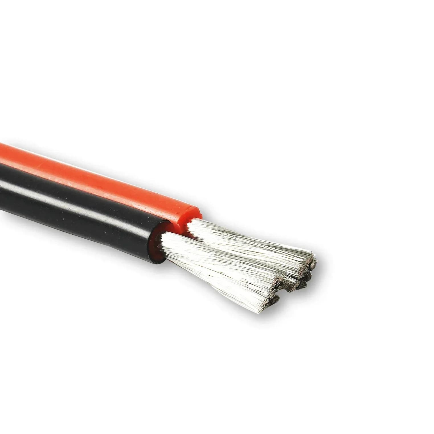 Premium 2-pin silicone electrical wire in various AWG sizes, featuring flexible and heat-resistant insulation for automotive and solar applications.