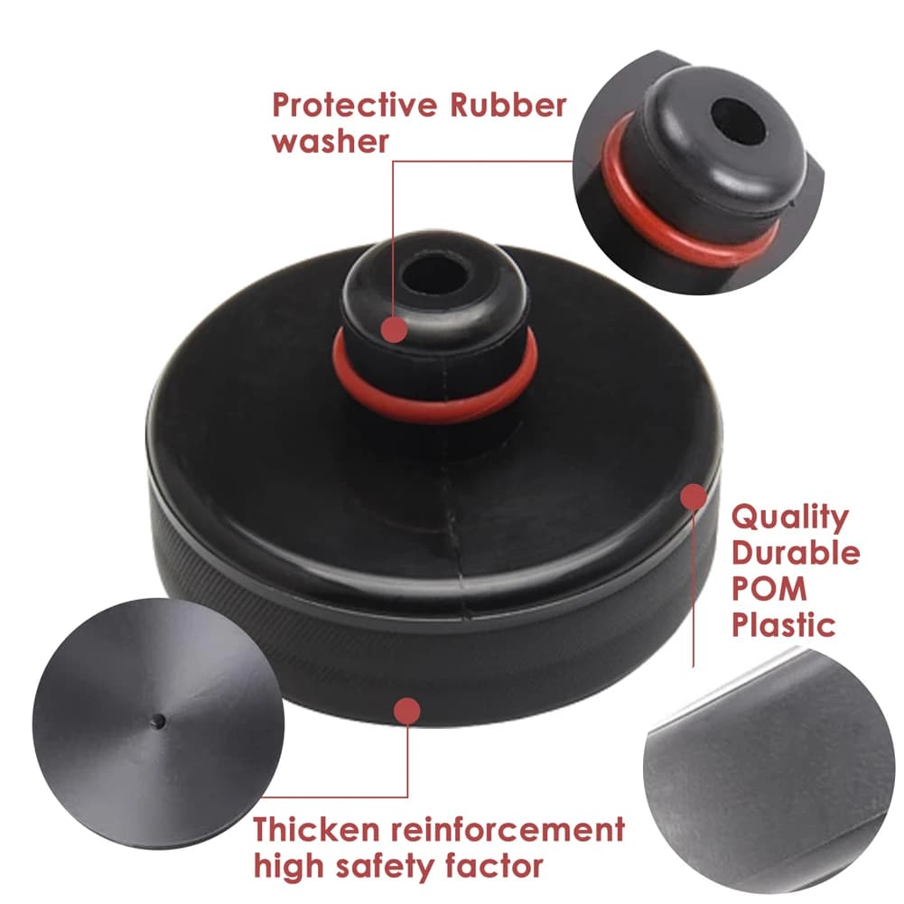 Anti-Slip Jack Pads | Heavy-Duty Rubber Support | Protects Tesla Model 3 & Y Underbody - Thumbnail 4