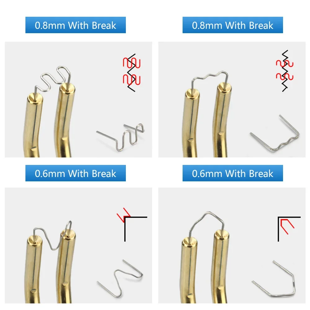 Plastic Welding Kit | 300 Pre-Cut Staples | 0.8mm & 0.6mm Stainless Steel | Bumper & Body Repair Tool - Thumbnail 6