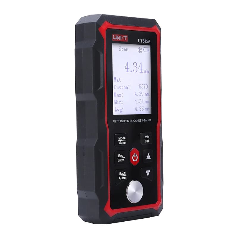 UNI-T High Accuracy Ultrasonic Thickness Gauge UT345A ;Chinese/English language switching/Multiple material measurement - Thumbnail 3