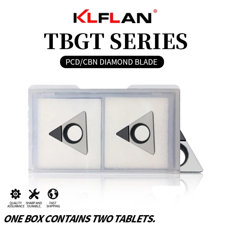 TBGT0601 CNC Lathe Insert | PCD Diamond & CBN Coating for Aluminum, Copper, and Cast Iron - Thumbnail 3