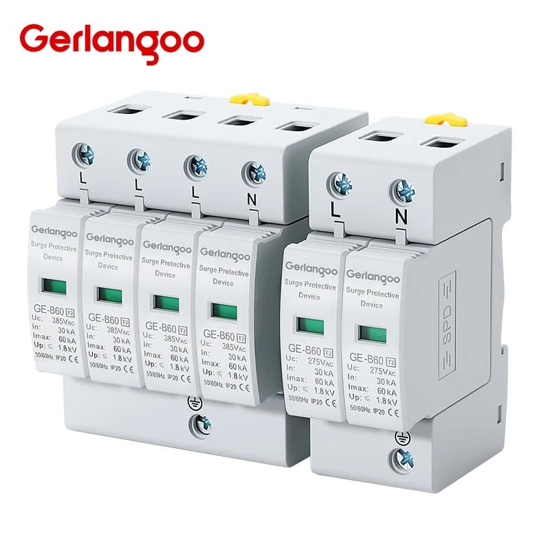 Home Surge Protector | 275V-385V AC | 20kA-100kA Lightning & Power Surge Defense - Thumbnail 3