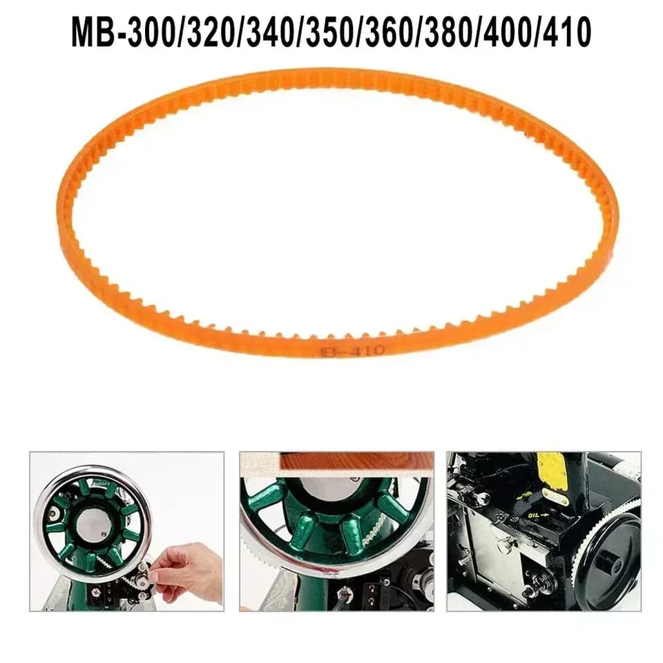 Machine V Belt | Serrated Motor Drive | MB Series 300-400 for Sergers - Thumbnail 2