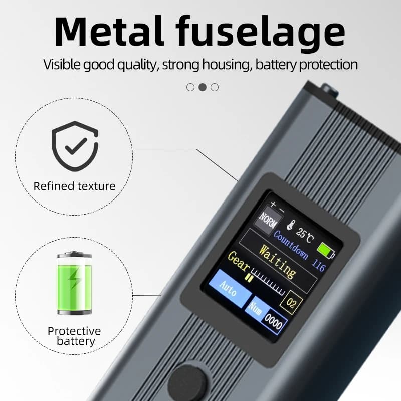 11-Setting Spot Welder | Handheld Tool for 18650 Batteries & 0.3mm Nickel Strips - Thumbnail 4