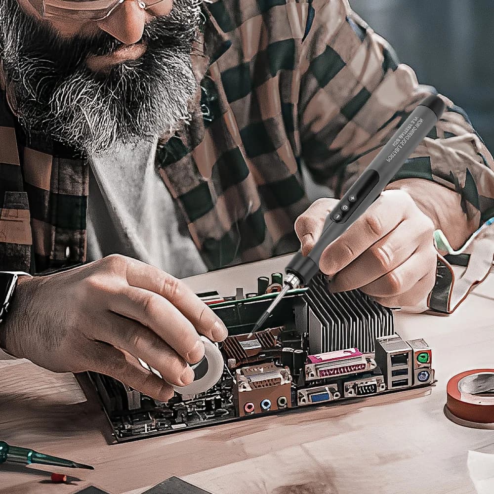 Digital Soldering Iron Kit | USB-C Powered | Adjustable Temperature Control - Thumbnail 2