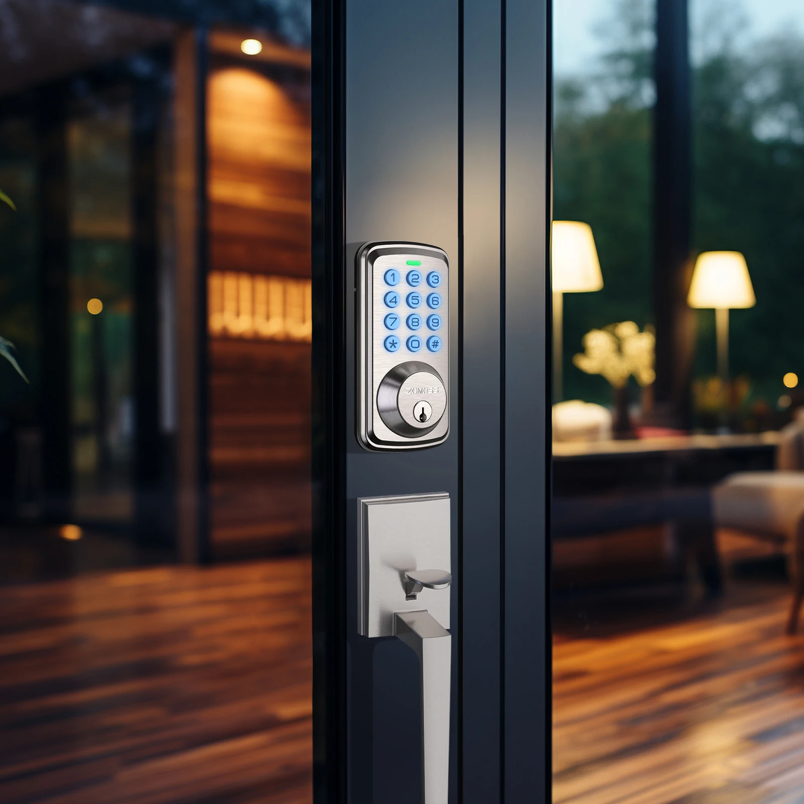 Fingerprint Door Lock | Keypad & Keyless Entry | Two-Door Knob Touch Security Set - Thumbnail 2