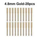 Gold 20pcs 4.8mm