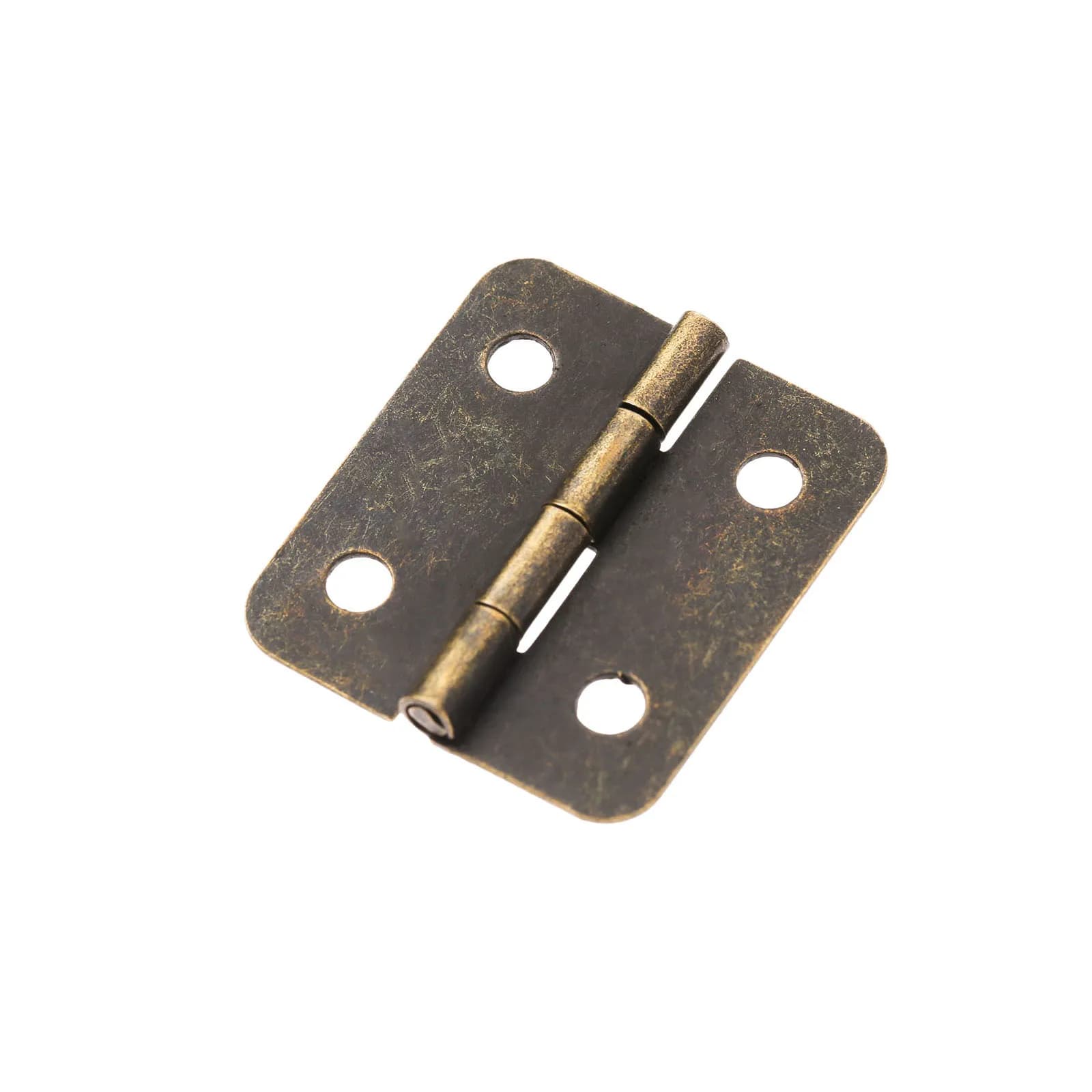 Furniture Hinges | 10Pcs 30x25mm with Screws | For Cabinet Drawers & Small Wooden Boxes - Thumbnail 3