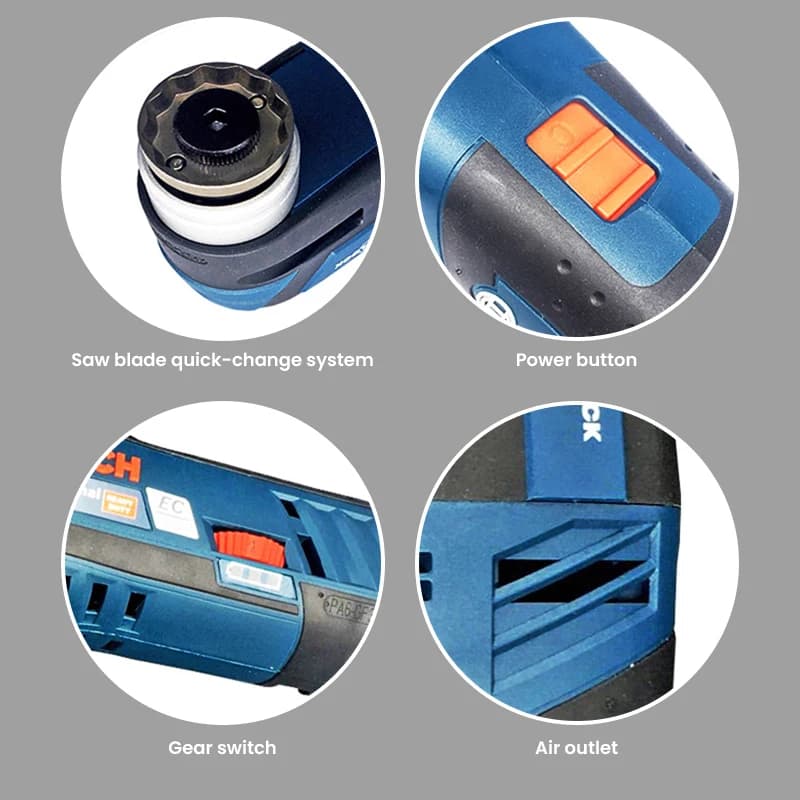 Bosch GOP 12V-28 Oscillating MultiCutter | Cordless Slotter & Sander | Dr Woodworking & Cutting Tool - Thumbnail 6