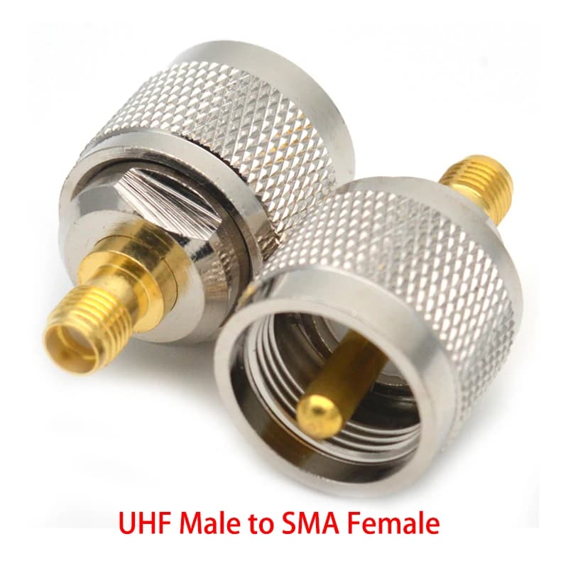 RF Coaxial Adapter Set | SMA, BNC, TNC, UHF Connectors | Brass Construction - Thumbnail 6