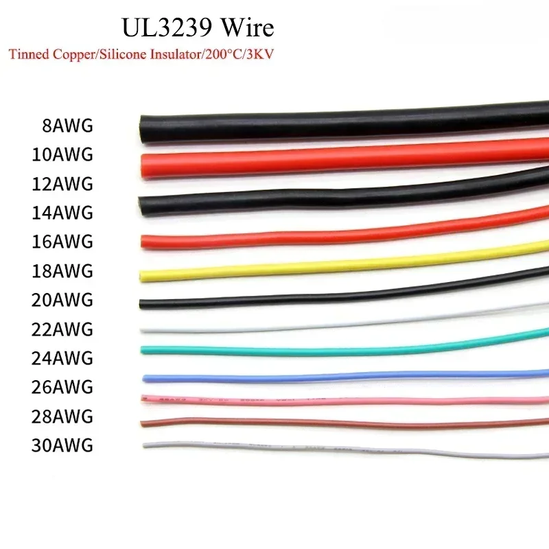 Certified 3KV Silicone Wire | Premium Tinned Copper Cable | 10-30 AWG DIY Electronics Wire - Thumbnail 4