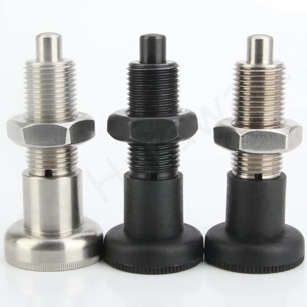 Plunger Lock Pins | Carbon Steel M10 M12 M16 M20 | QX219 Index Return Type Industrial - Thumbnail 2