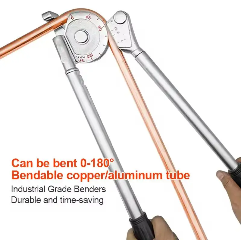 Tube Bender for Fuel & Brake Lines | Manual Hand Tool for 16mm, 19mm, 22mm Copper & Steel Tubing - Thumbnail 3