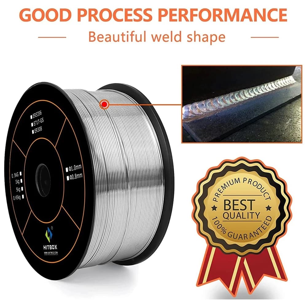 ER5356 Aluminum MIG Welding Wire | 1.0mm Diameter | 0.5kg Spool for Clean, Strong Welds - Thumbnail 2