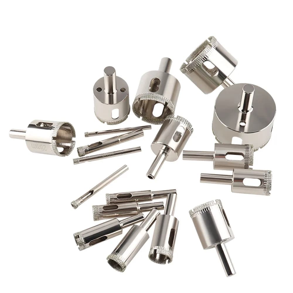 Diamond Hole Saw Kit | 3-100mm Core Drill Bits for Tile, Marble & Ceramic - Thumbnail 6