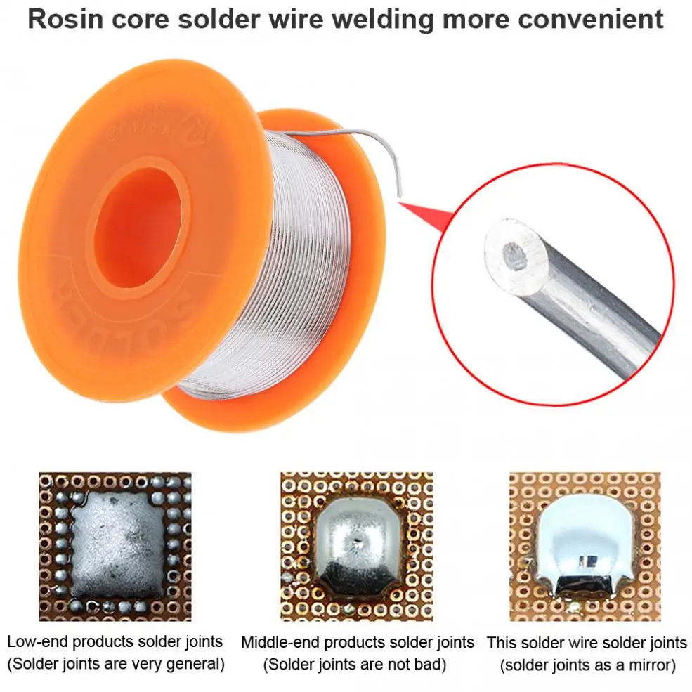 Professional-Grade Rosin Core Solder Wire | 63/37 Alloy | Low Melting Point for Precision Electronics & DIY - Thumbnail 2