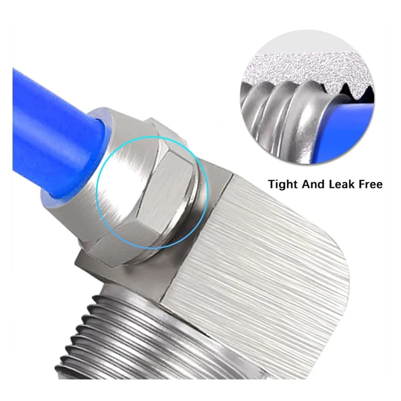 High-Pressure Pneumatic Tee Fitting | Quick-Connect Brass Lock | PE 4-16mm Sizes - Thumbnail 6