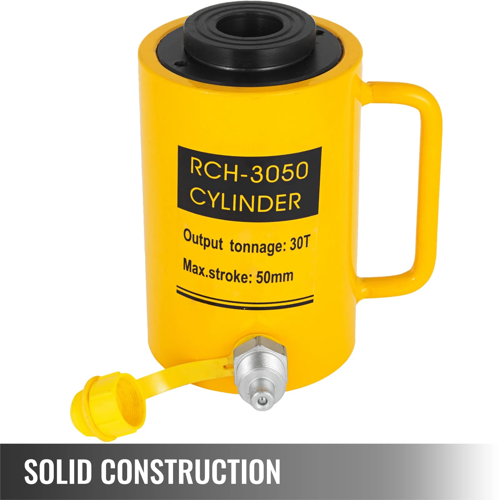 Single-Acting Hydraulic Ram | 20T-60T Capacity | 100mm Stroke Heavy-Duty Lifting Cylinder - Thumbnail 2