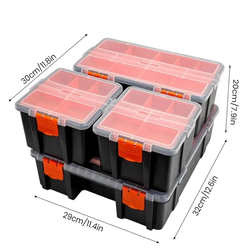 Capacity Hardware Toolbox | Thickened Durable Storage | Multifunctional Classifiable Organizer - Thumbnail 2