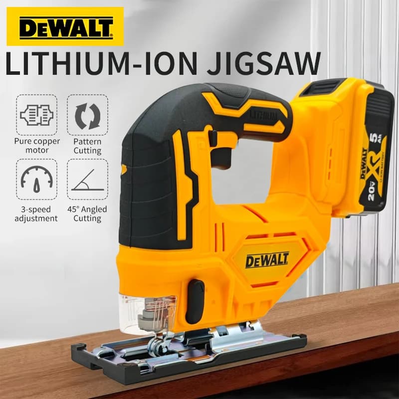 DeWalt 20V MAX Cordless Jigsaw | Brushless Motor | 3000 RPM for Precision Woodworking - Thumbnail 3