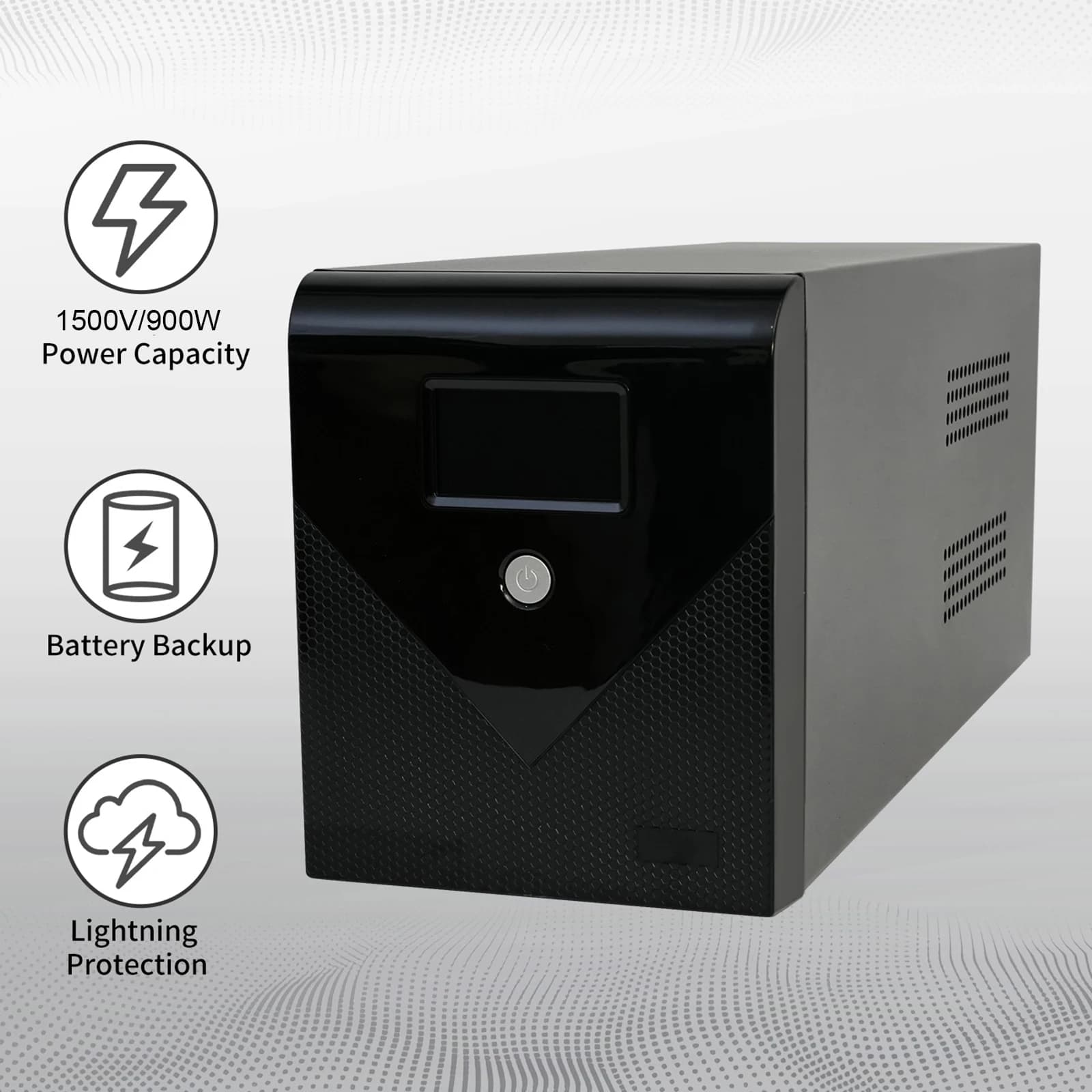 1500VA/900W UPS Battery Backup | Surge Protection for Home & Office Electronics - Thumbnail 4