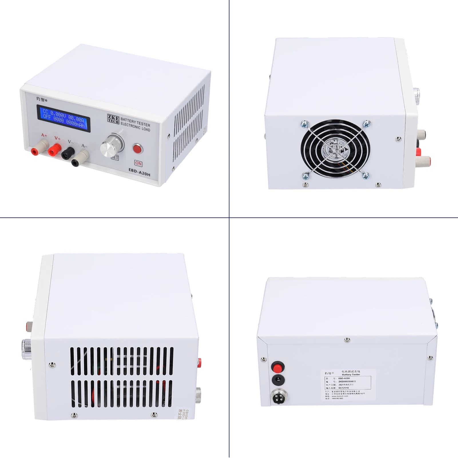 Battery Analyzer & DC Load Tester | EBD-A20H | 30V 20A 200W | PC Software Control - Thumbnail 5