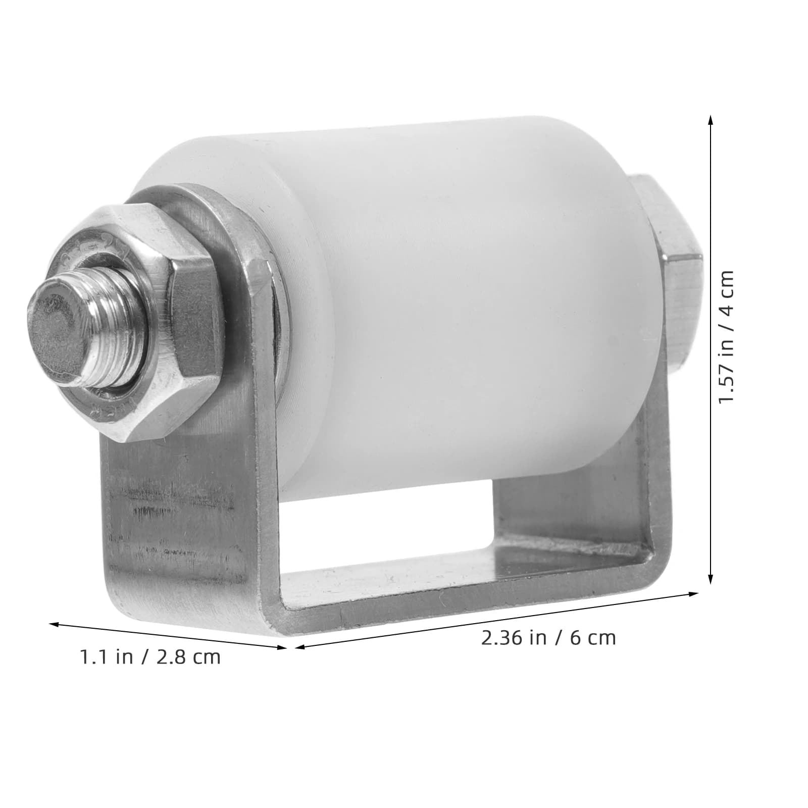 Sliding Gate Roller Kit | Heavy-Duty Stainless Steel & Nylon Guide Wheels | Smooth, Quiet Door Bracket Hardware - Thumbnail 2