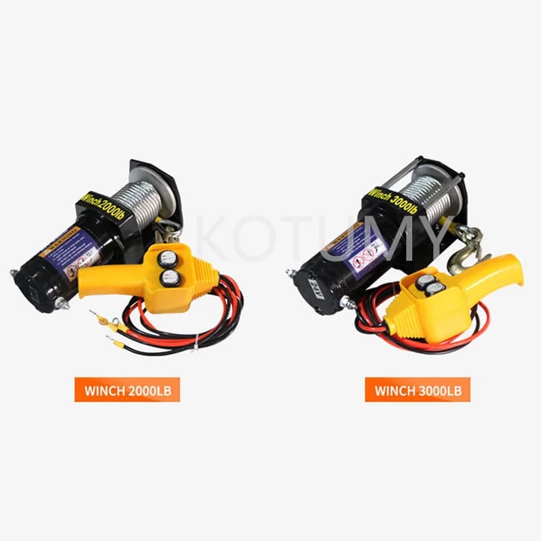 12V/24V Off-Road Winch | 3500-4500lb Recovery Capacity | Heavy-Duty Vehicle & Trailer Rescue - Thumbnail 4