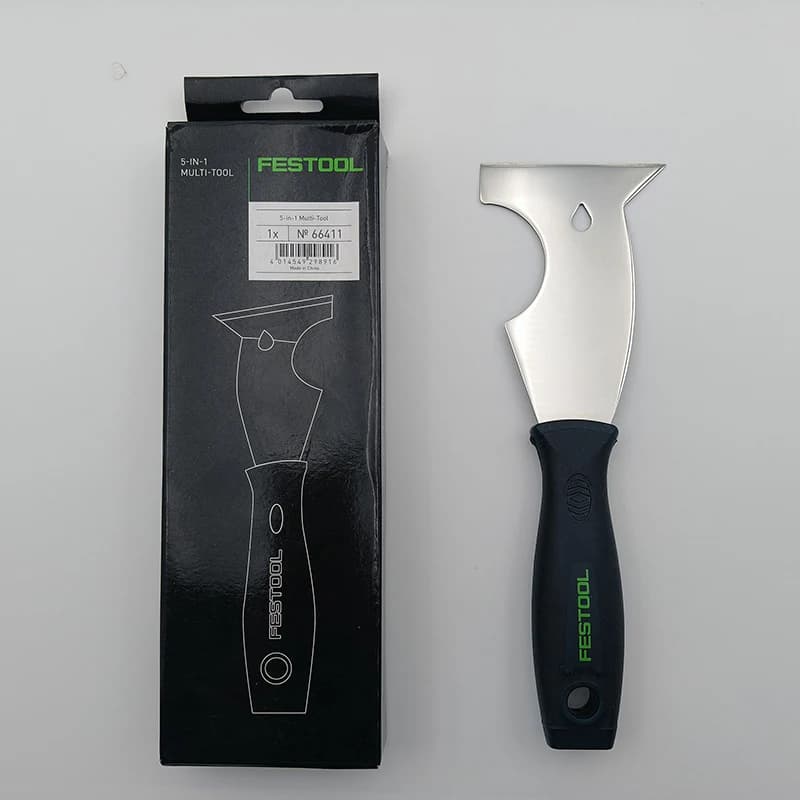 5-IN-1 Multi-Tool Putty Knife | Paint Scraper & Nail Puller | 66411 Hand Tool for Cement - Thumbnail 3