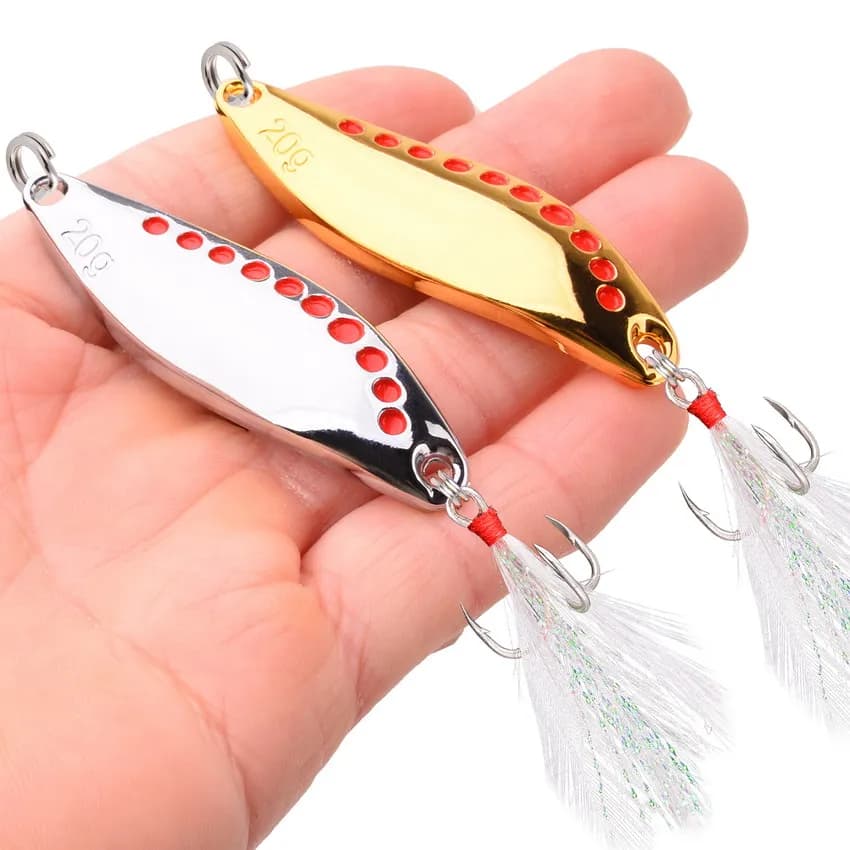 Fishing Lure Kit | 4-Piece Metal Spinner Set | 2.5g-25g for Bass & Pike - Thumbnail 5