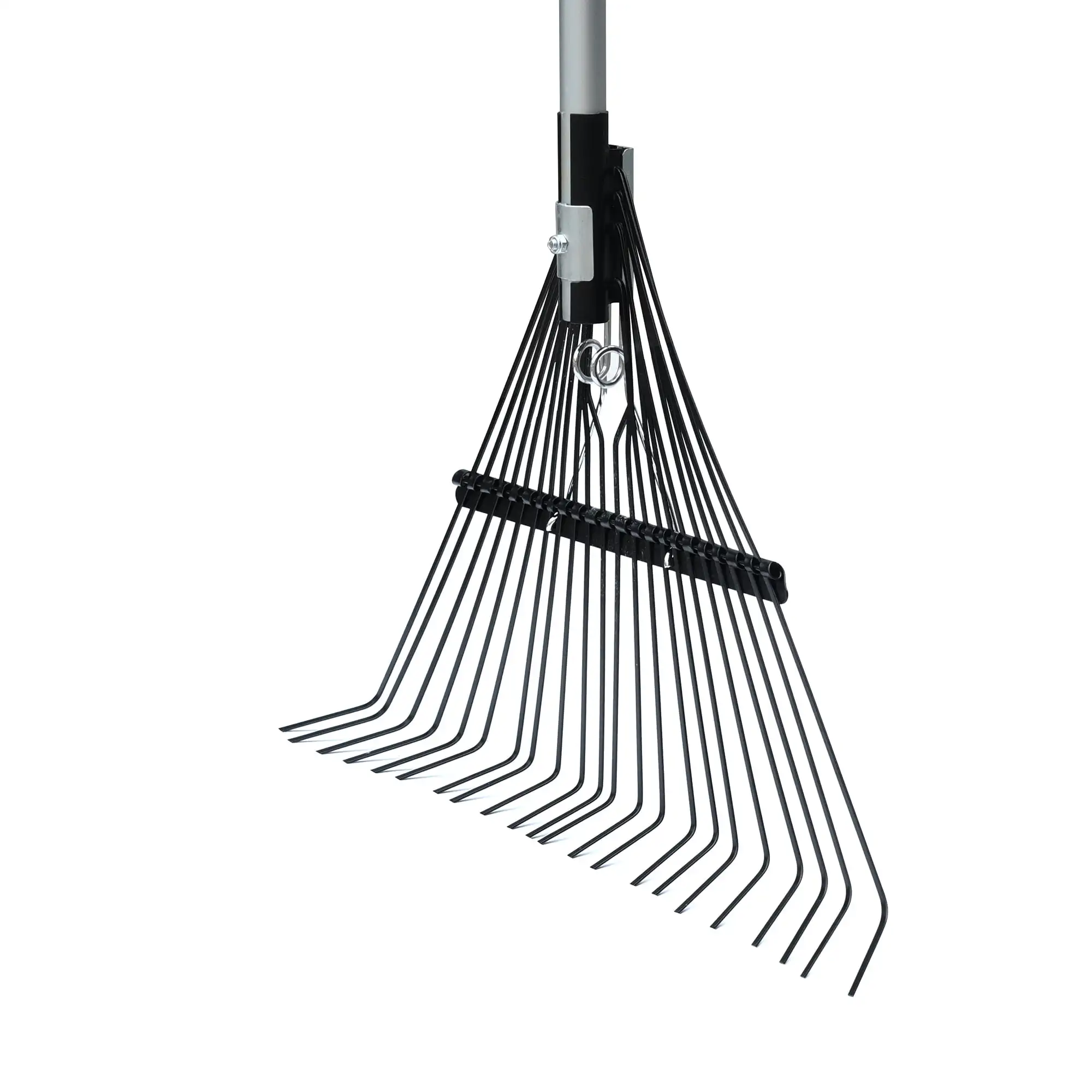 Handle Leaf Rake | 22-Tine Steel Head | Comfort Grip for Easy Yard Cleanup - Thumbnail 2