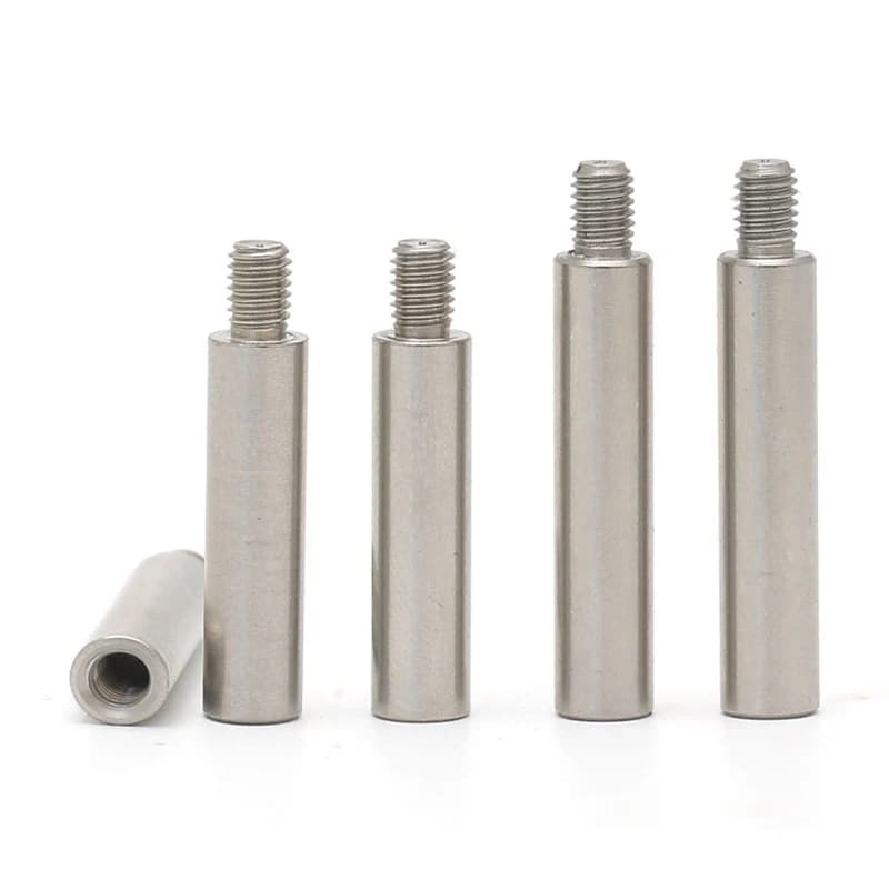 M4 Hex Standoffs | 304 Stainless Steel Male-Female Spacers | 5pcs/lot +6mm Thread - Thumbnail 5