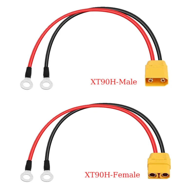 XT90 to O-Ring Connector Cable | 12AWG/10AWG High-Capacity Silicone Wire | 1m-10m Lengths - Thumbnail 3